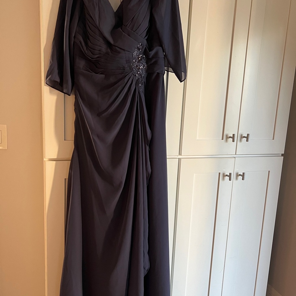 Elegant Navy Evening Gown